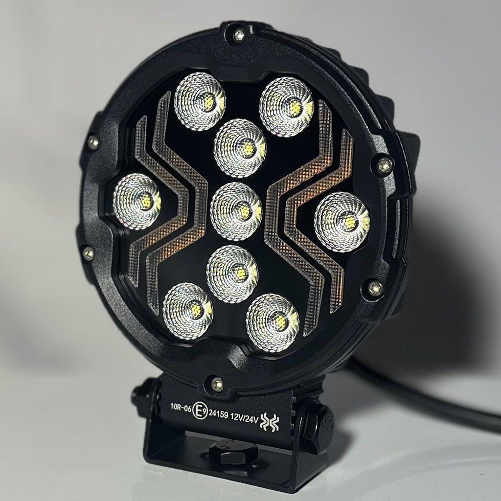 Round LED Work Lamp with DRL