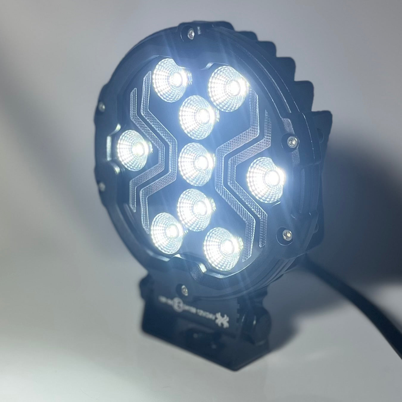 Round LED Work Lamp with DRL