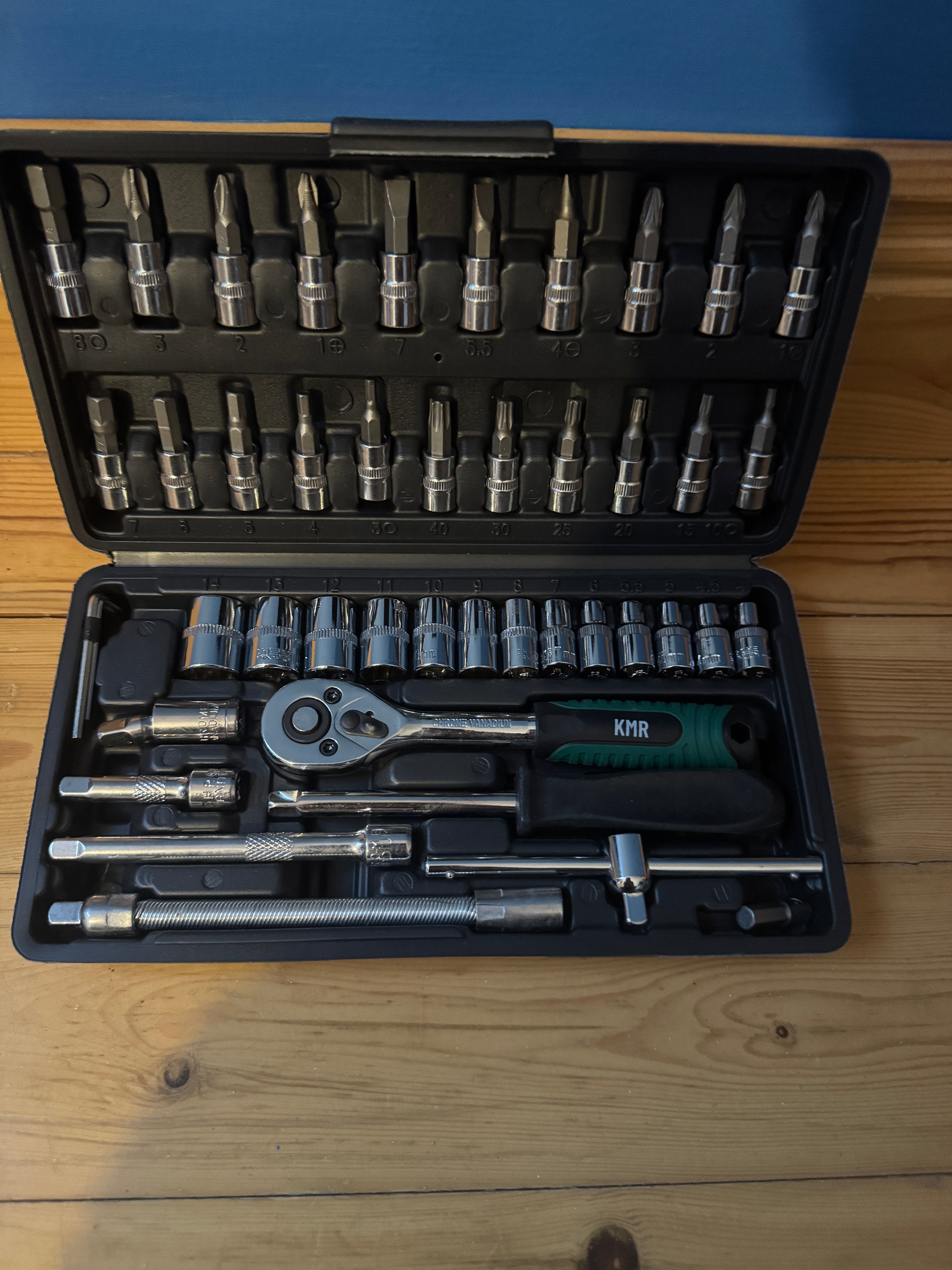 46pc 1/4 Inch Socket Set